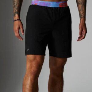 Fabletics x Stash The Fundamental Short II Liner 7in Black/Violet Sz 3X Graffiti